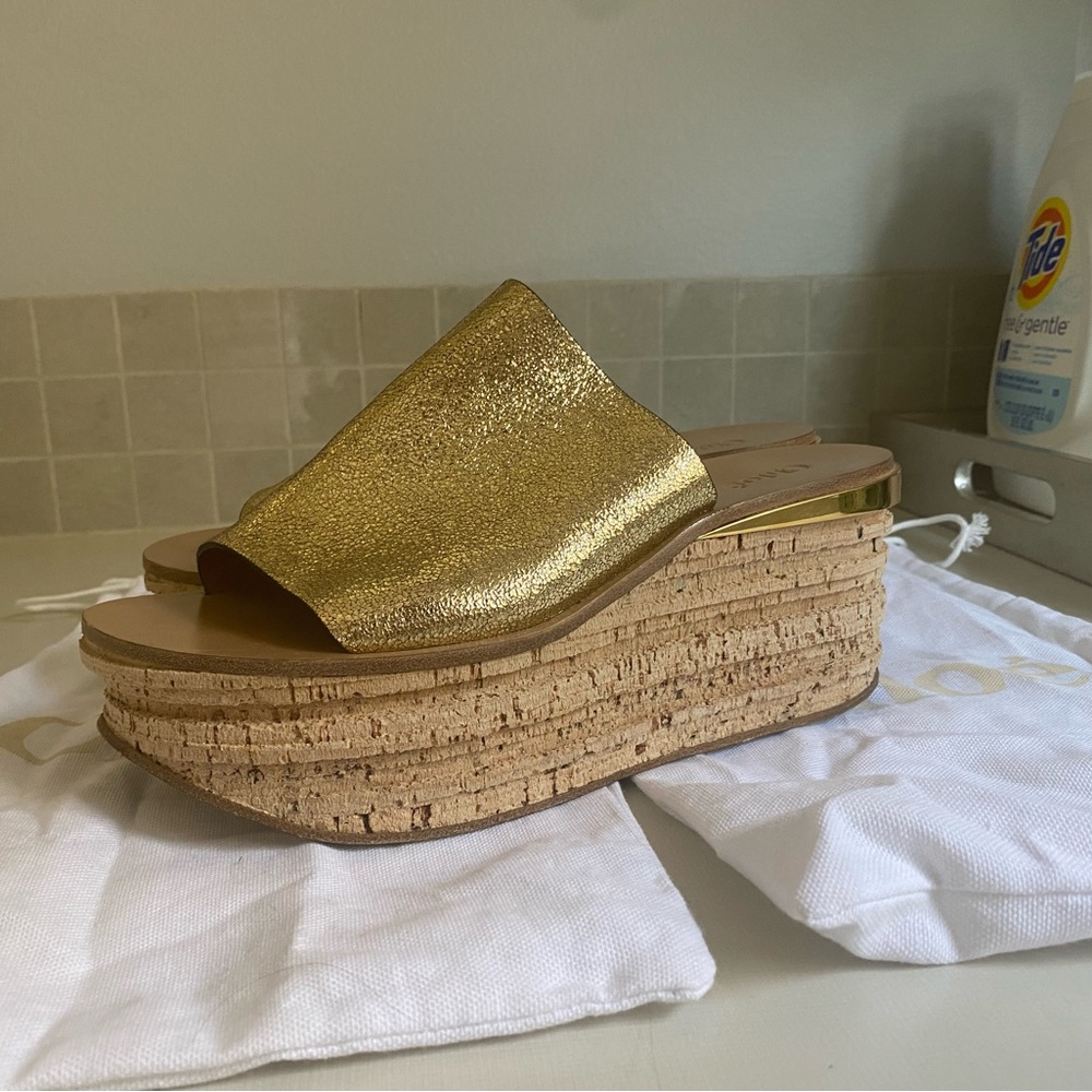 Chloe Cork Wedge